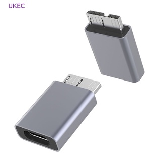 Ukec ใหม่ อะแดปเตอร์เชื่อมต่อ USB Type C ตัวเมีย เป็น USB 3.0 Micro B ตัวผู้