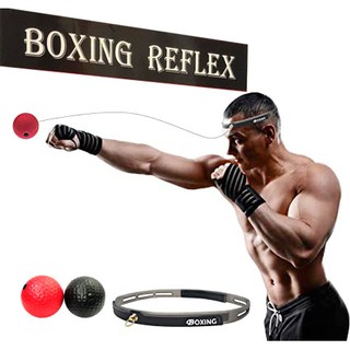 ภาพหน้าปกสินค้าBOXING REFLEX BALL ลูกบอลซ้อมชกมวยสำหรับฝึก ความเร็ว และความแม่นยำ ที่เกี่ยวข้อง