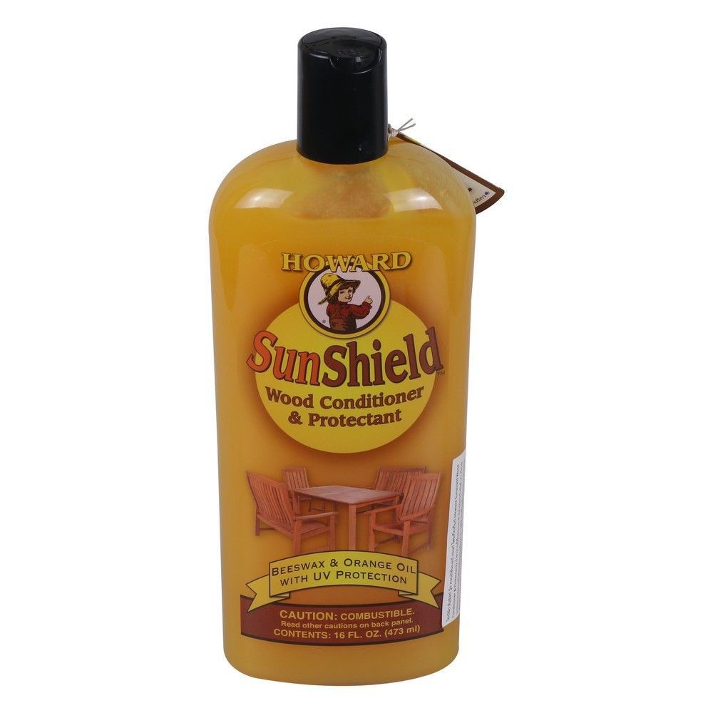น้ำยาเคลือบบำรุงผลิตภัณฑ์ไม้ HOWARD 16 ออนซ์ SUNSHIELD WOOD CONDITIONER