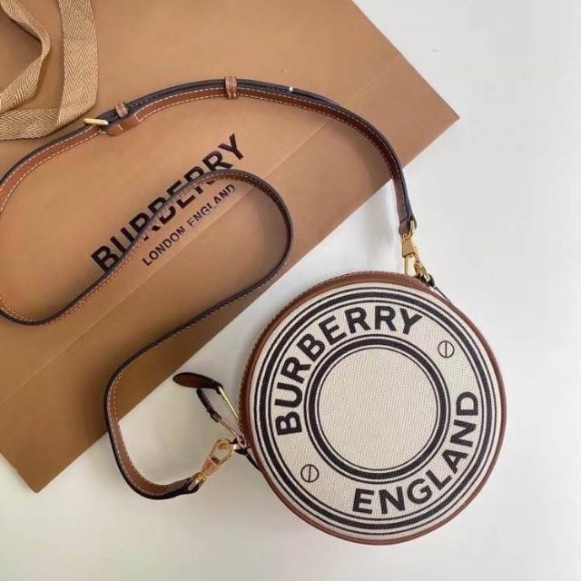 Burberry logo graphic canvas and leather louise discount bag