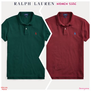 RALPH LAUREN CLASSIC FIT MESH POLO SHIRT ( WOMEN SIZE )