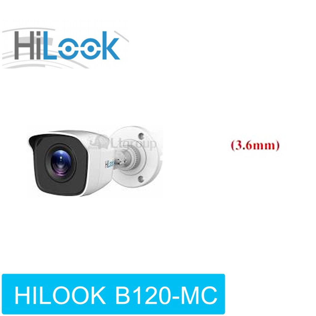 กล้องวงจรปิด 2 ล้านพิกเซล Hilook รุ่น Thc B120mc 2 Mp Fixed Mini Bullet