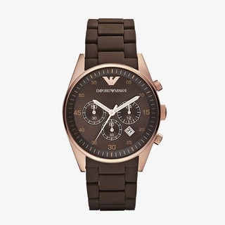 ภาพหน้าปกสินค้าEMPORIO ARMANI นาฬิกาข้อมือผู้ชาย รุ่น AR5890 Sportivo Chronograph Brown Dial - Deep Brown ที่เกี่ยวข้อง