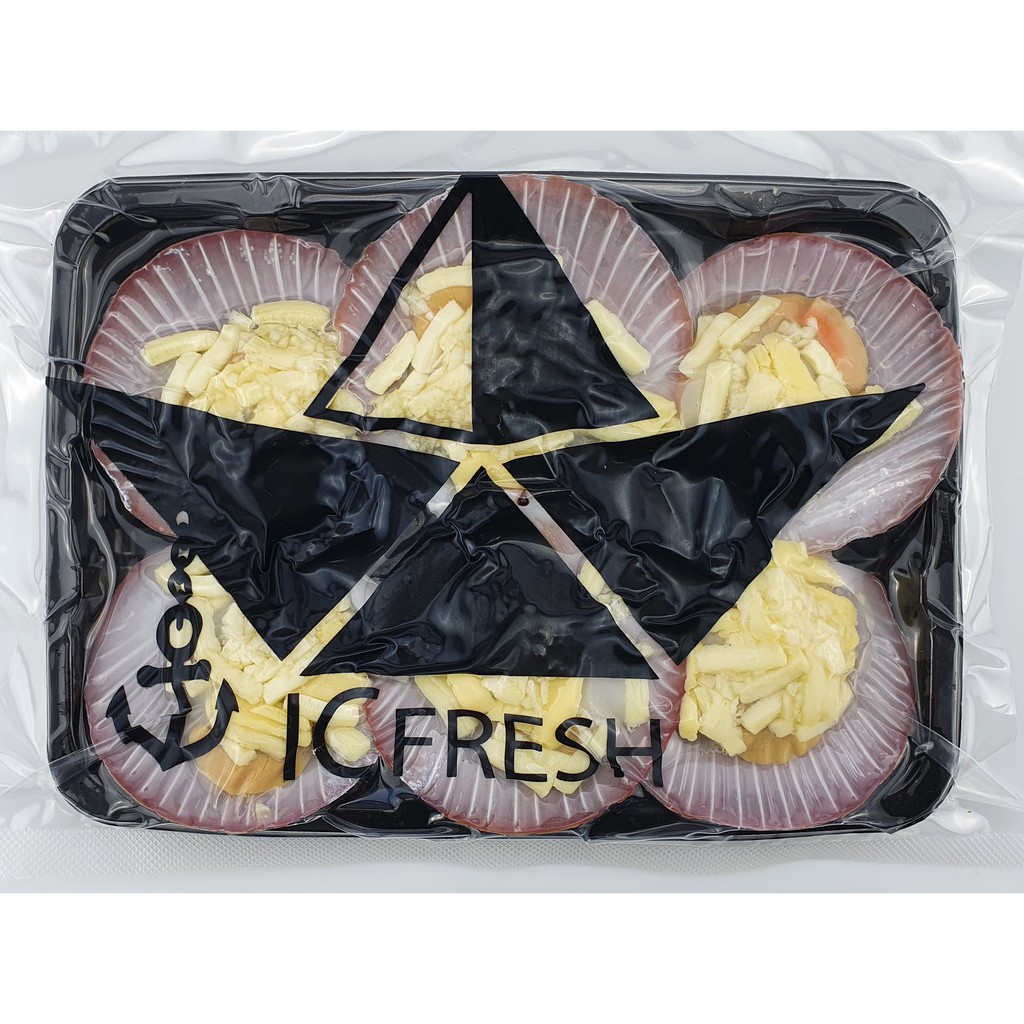 ภาพหน้าปกสินค้าICFresh หอยเชลล์ครึ่งฝาพร้อมซอสเนยกระเทียมชีส