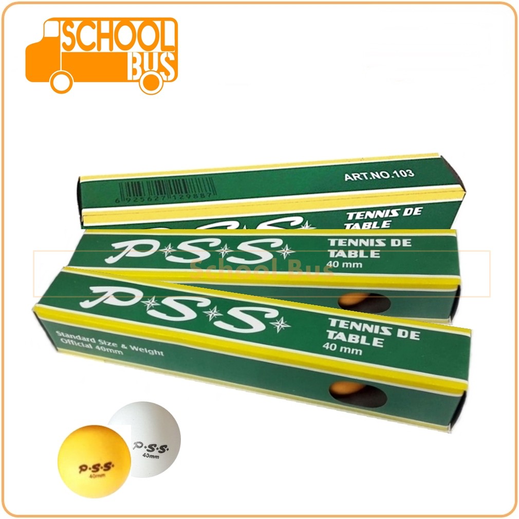 รูปภาพสินค้าแรกของลูกปิงปอง PSS 40 มม. กล่องละ 6 ลูก Table Tennis Ball 40 mm