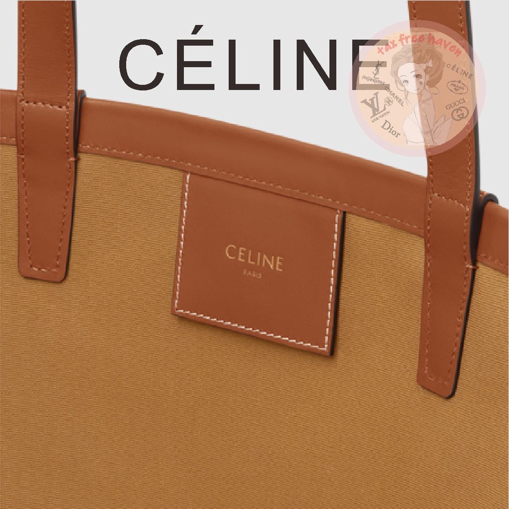 ราคาต่ำสุดของ-shopee-ของแท้-100-celine-แบรนด์ใหม่-couffin-กระเป๋าถือพิมพ์โลโก้ขนาดกลาง