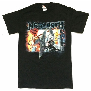 เสื้อยืดโอเวอร์ไซส์เสื้อยืดคอกลม ผ้าฝ้าย พิมพ์ลาย Megadeth United Abominations Tour เข้ากับทุกการแต่งกาย สําหรับผู้ชายS-