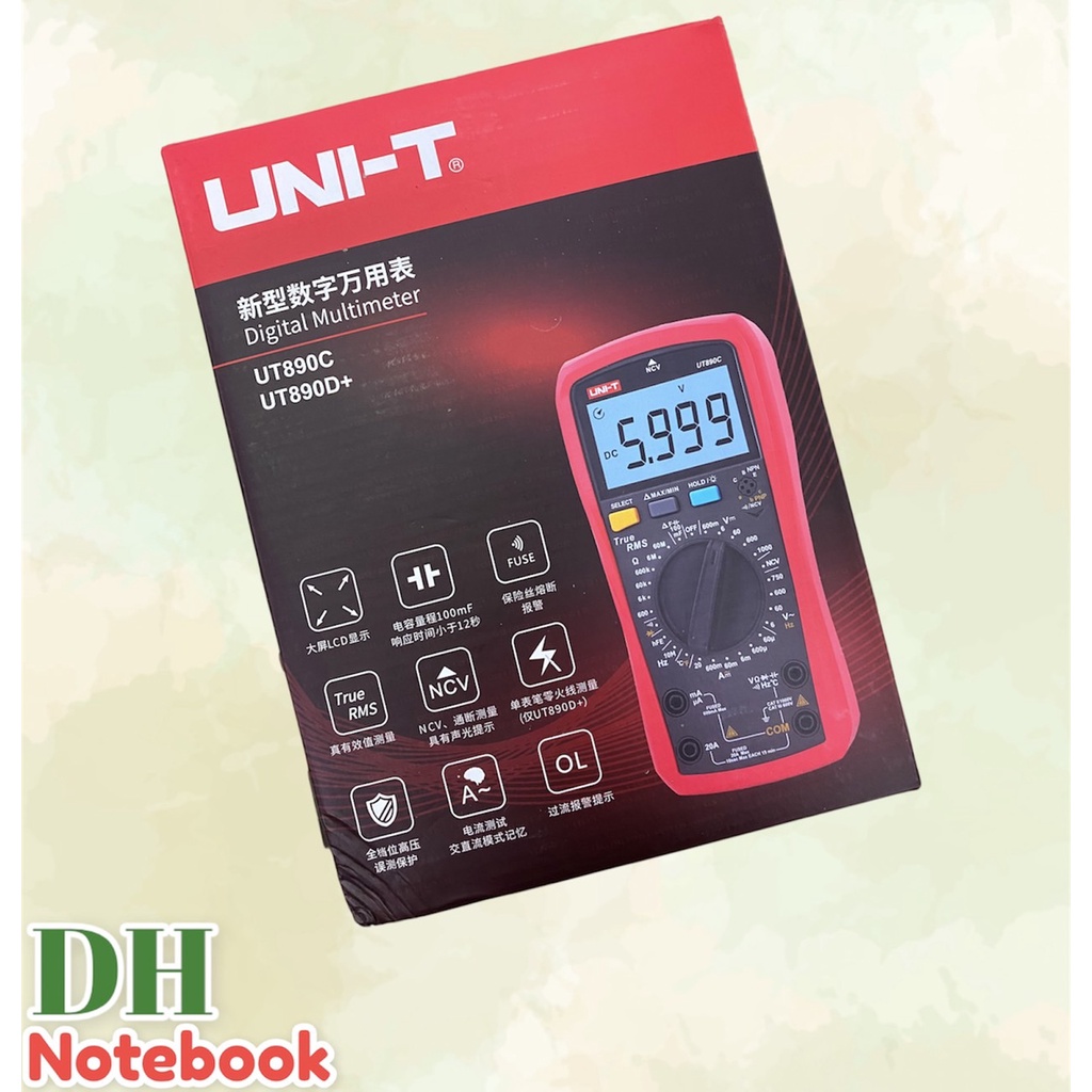 มัลติมิเตอร์-uni-t-ut890d-มัลติมิเตอร์แบบดิจิตอล