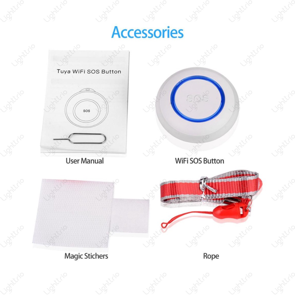 Lighttrio SOS Wireless Switch ( สัญญาณเตือนและไซเรนไร้สายอัจฉริยะ ...