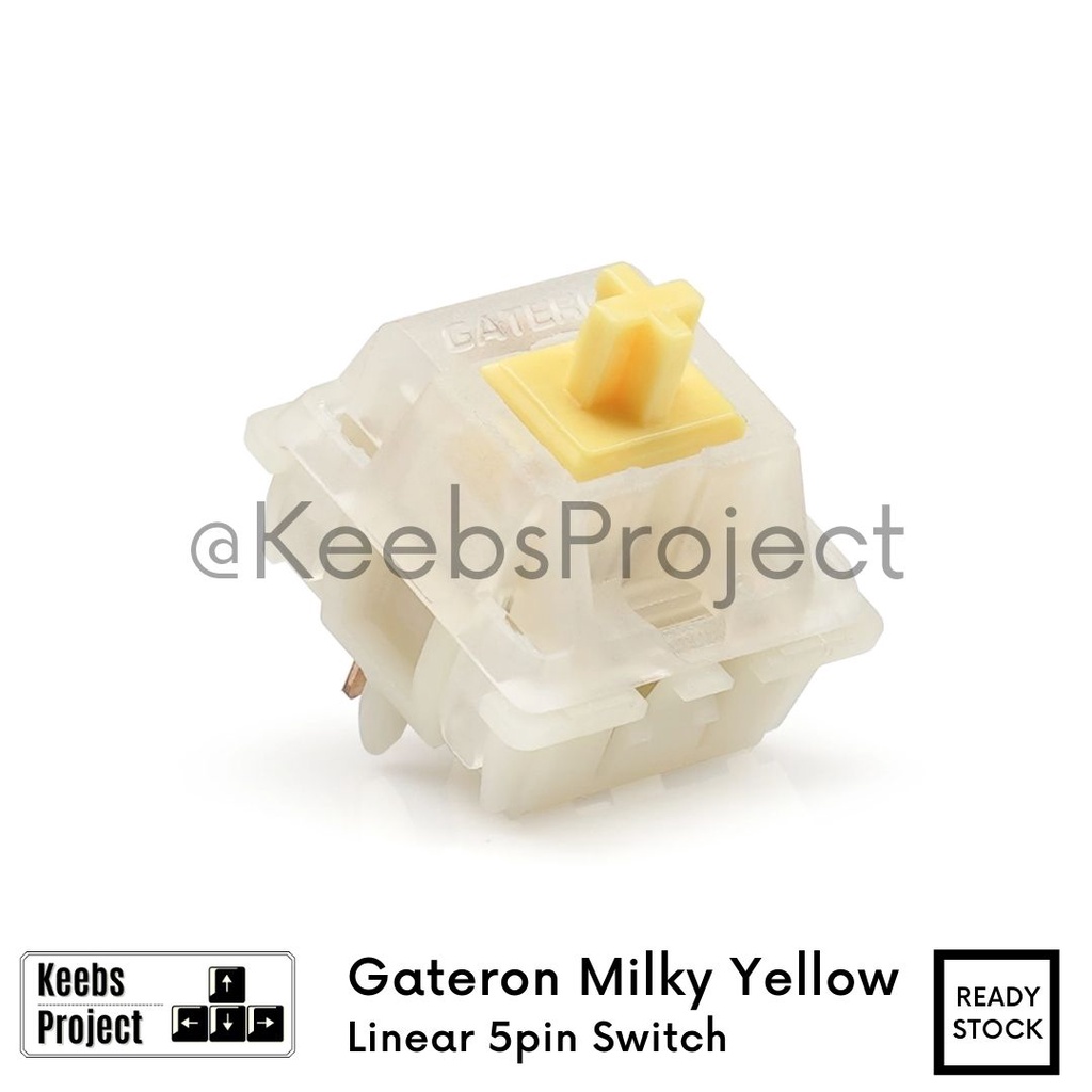 ภาพสินค้าGateron Yellow Pro 3pin สวิตช์เชิงเส้นเชิงกล สําหรับคีย์บอร์ดเชิงกล พร้อมส่ง จากมาเลเซีย จากร้าน apcth.th บน Shopee ภาพที่ 4