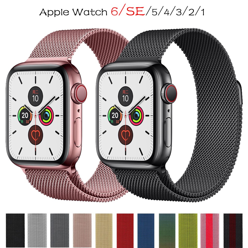 ภาพหน้าปกสินค้าสายรัดข้อมือ แบบวงกลม สำหรับ Apple watch SE 1 2 3 4 5 6 7 ขนาด 38 มม. 44 มม. 42 มม. 40 มม. 41มม. 45มม.