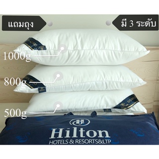 💥พร้อมส่ง💥 หมอนHilton เกรดโรงแรม มี 3 ระดับ หมอนหนุนเพื่อสุขภาพ หมอนผ้าฝ้ายแท้ หมอนหนุนสุขภาพโรงแรม 5 ดาว