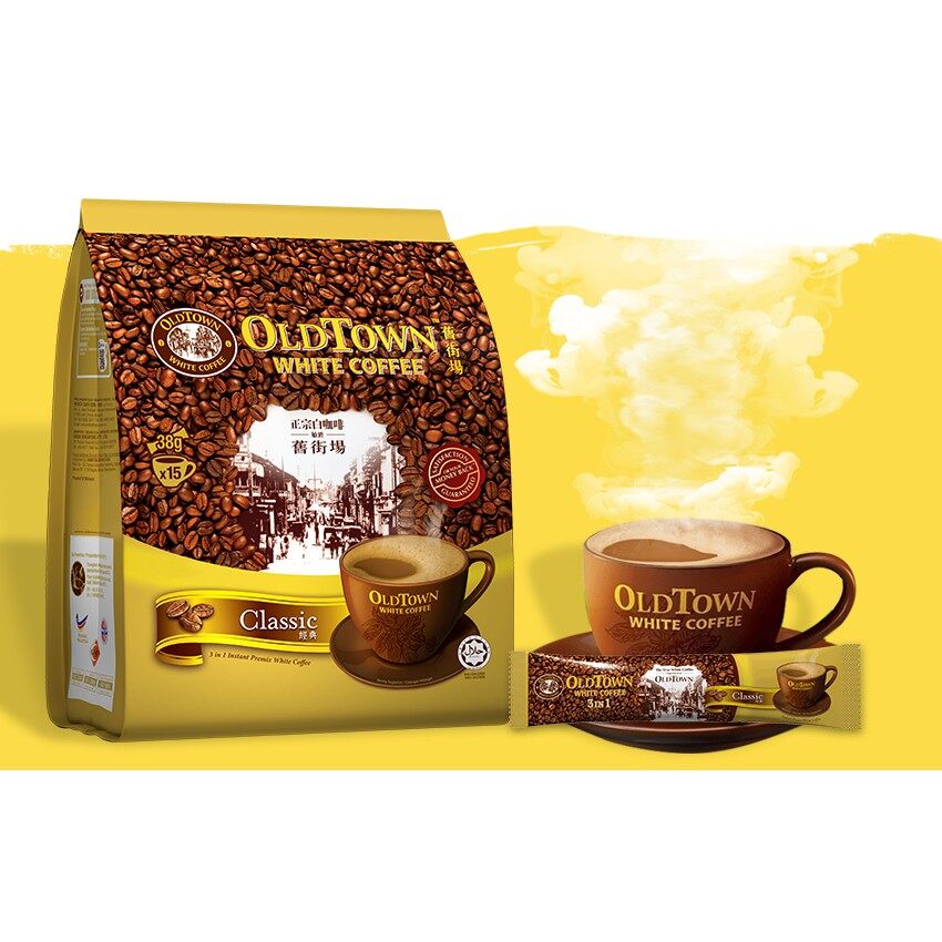 กาแฟ-oldtown-white-coffee-3-in-1-สูตรคลาสสิค-classic-กาแฟโอลด์ทาวน์-38g-15ซอง