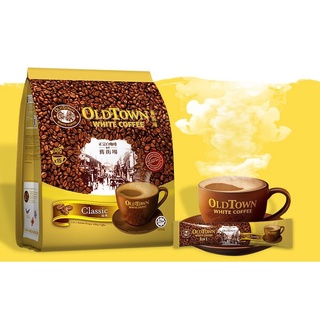 กาแฟ OLDTOWN WHITE COFFEE 3 In 1 สูตรคลาสสิค Classic กาแฟโอลด์ทาวน์ 38g. 15ซอง