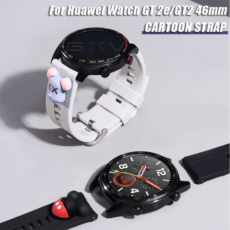 ภาพหน้าปกสินค้าสายนาฬิกาข้อมือ ซิลิโคน ลายการ์ตูน สําหรับ huawei watch gt 2e GT2 Pro 46 มม.