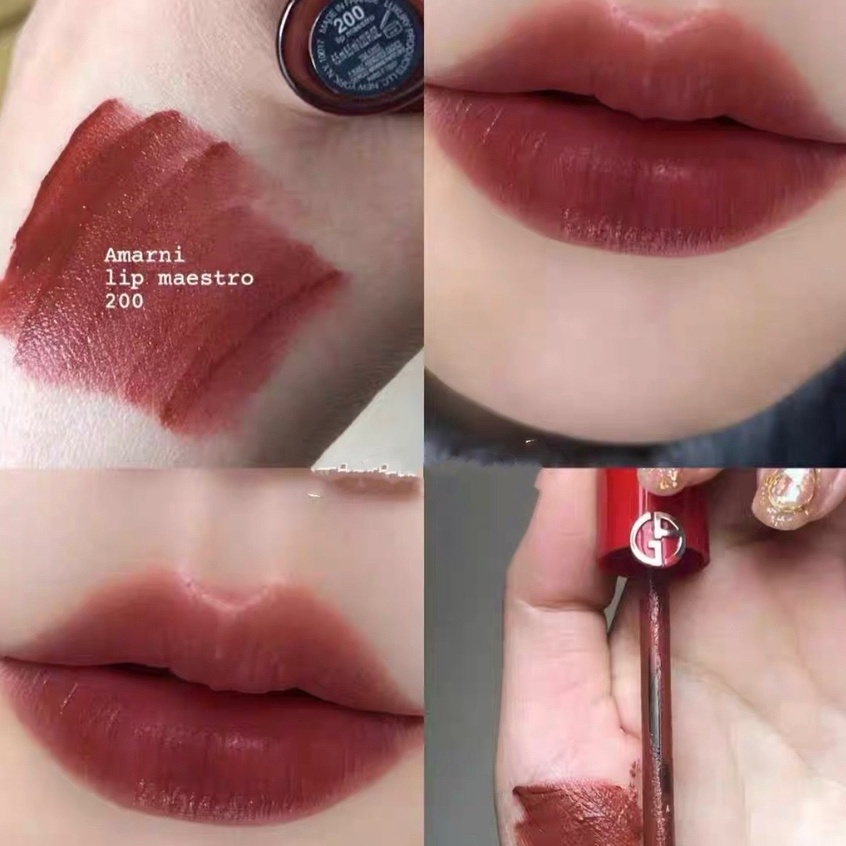 ภาพสินค้าGiorgio Armani Lip Maestro Intense Velvet Color 6.5ml สี200 สี400 สี405 จากร้าน mackoreastore บน Shopee ภาพที่ 1