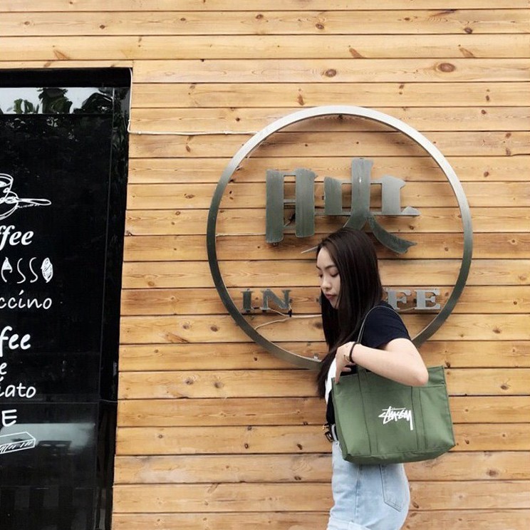 Stussy Military Green Tote Bag st017 Shopee Thailand