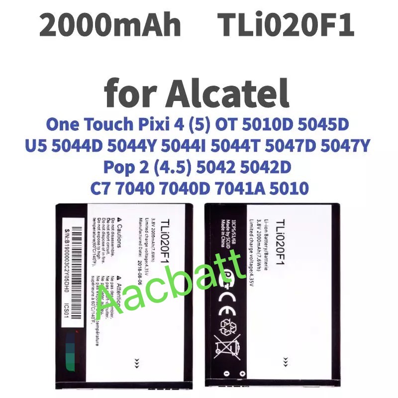 แบตเตอรี่-alcatel-one-touch-pixi4-7040-7041d-tli020f1-2000mah