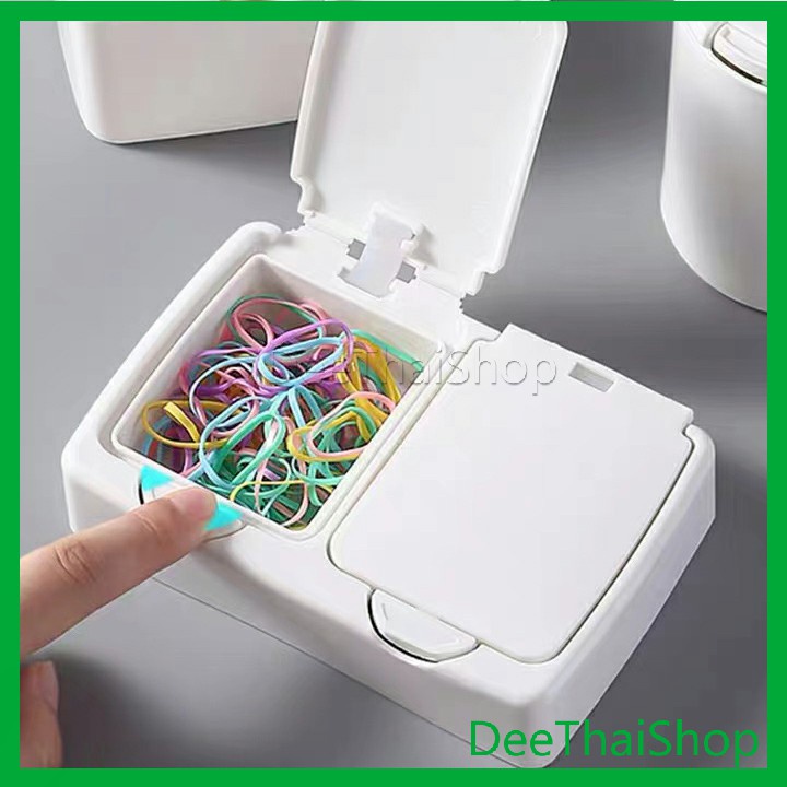 deethai-มินิ-พลาสติก-กล่องเก็บของ-กล่องทิชชู่-ฝาปิดแบบกดเปิด-กล่องเก็บของ-ลิ้นชักกันฝุ่น-กล่องทิชชู่-storage-box