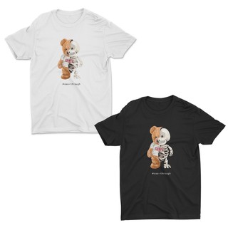 AIDEER Bear Collection เสื้อสกรีนลายหมี เสื้อลายตุ๊กตาหมี มีทั้งสีขาวและสีดำ #see-through