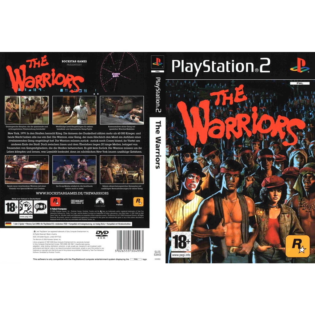 แผ่นเกมส์ Ps2 The Warriors คุณภาพ ส่งไว Dvd Shopee Thailand