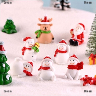 &lt;Dream&gt; ต้นคริสต์มาส สโนว์แมน ซานตาคลอส ของขวัญ ฟิกเกอร์นางฟ้า สวนจิ๋ว