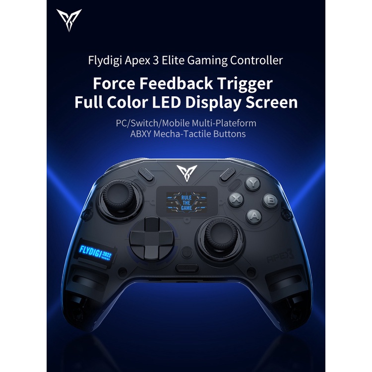 ประกันศูนย์1ปี-จอยเกม-flydigi-apex3-multi-platform-controller-จอ-full-color-led-จอยเกมส์