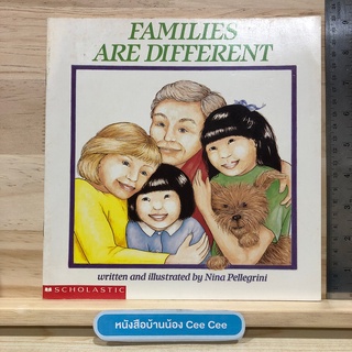 หนังสือนิทานภาษาอังกฤษ ปกอ่อน Families Are Different