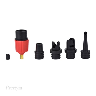 ราคา[PRETTYIA] SUP Pump Adapter Inflatable Boat Air Valve Adaptor with 4 Nozzle Pumping Hose