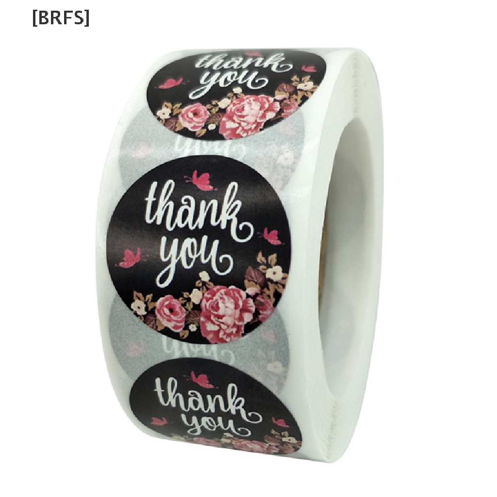 brfs-ขายดี-สติกเกอร์ฉลาก-thank-you-สําหรับติดบรรจุภัณฑ์-เครื่องเขียน-500-ชิ้น