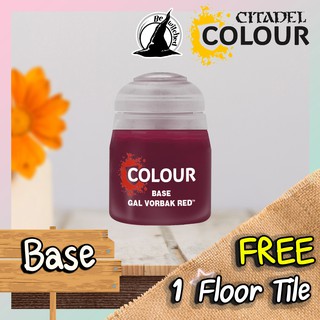 (Base) GAL VORBAK RED : Citadel Paint แถมฟรี 1 Floor Tile