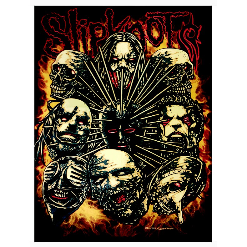 เสื้อยืดลาย-slipknot-fire-screen