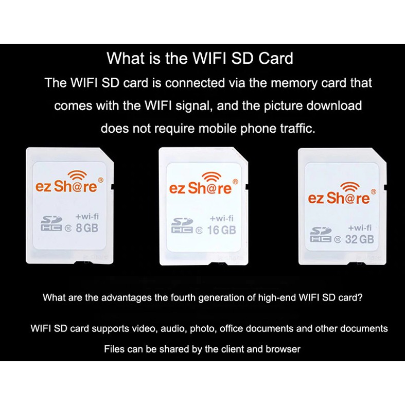 EZ Share SD Card Wifi 16Gb ใช้ส่งภาพเข้ามือถือสำหรับกล้องที่ไม่มี Wifi ...