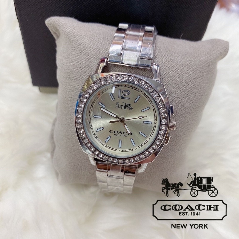 นาฬิกาcoach-ขอบเพชร