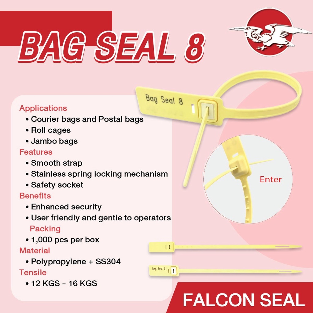 falcon-ซีล-bag-seal-8-ขนาด-8-นิ้ว-ซีลล็อครถบรรทุก-ซีลล็อคตู้ขนส่ง-พร้อม-running-number-100-ชิ้น