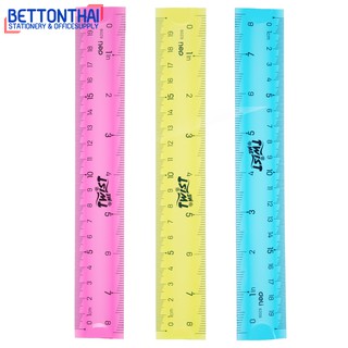 Deli 6208 Eco PVC Flexible Ruler ไม้บรรทัดงอได้ ยาว 20cm (คละสี) ไม้บรรทัด เครื่องเขียน อุปกรณ์การเรียน school นักเรียน