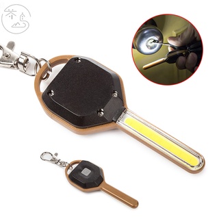 พวงกุญแจไฟฉาย LED รูปกุญแจ ขนาดเล็ก แบบพกพา สะดวก สําหรับตั้งแคมป์ ตกปลา ปิกนิก
