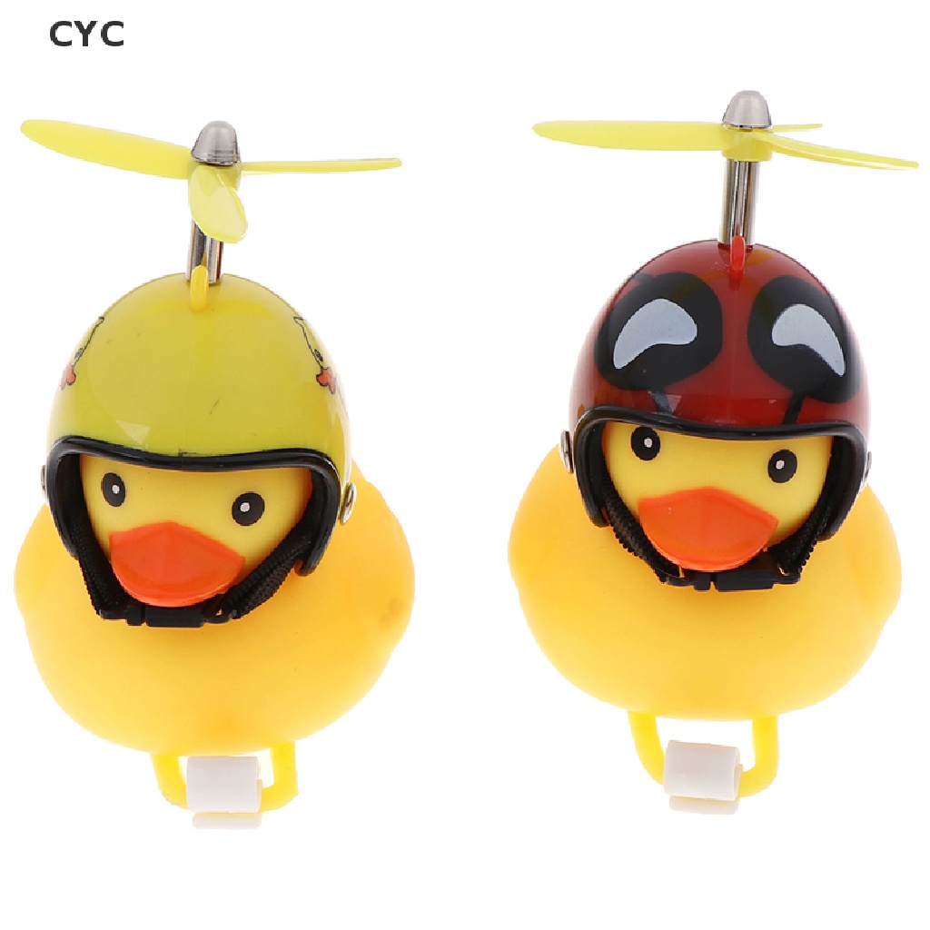 cyc-bicycle-duck-light-bike-horn-bell-cartoon-helmet-with-light-motorcycle-handlebar-cy