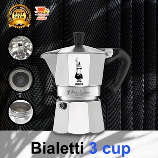 Bialetti Moka Pot Express หม้อต้มกาแฟ กาต้มกาแฟ กาแฟสด รุ่น Express ขนาด 3 cup