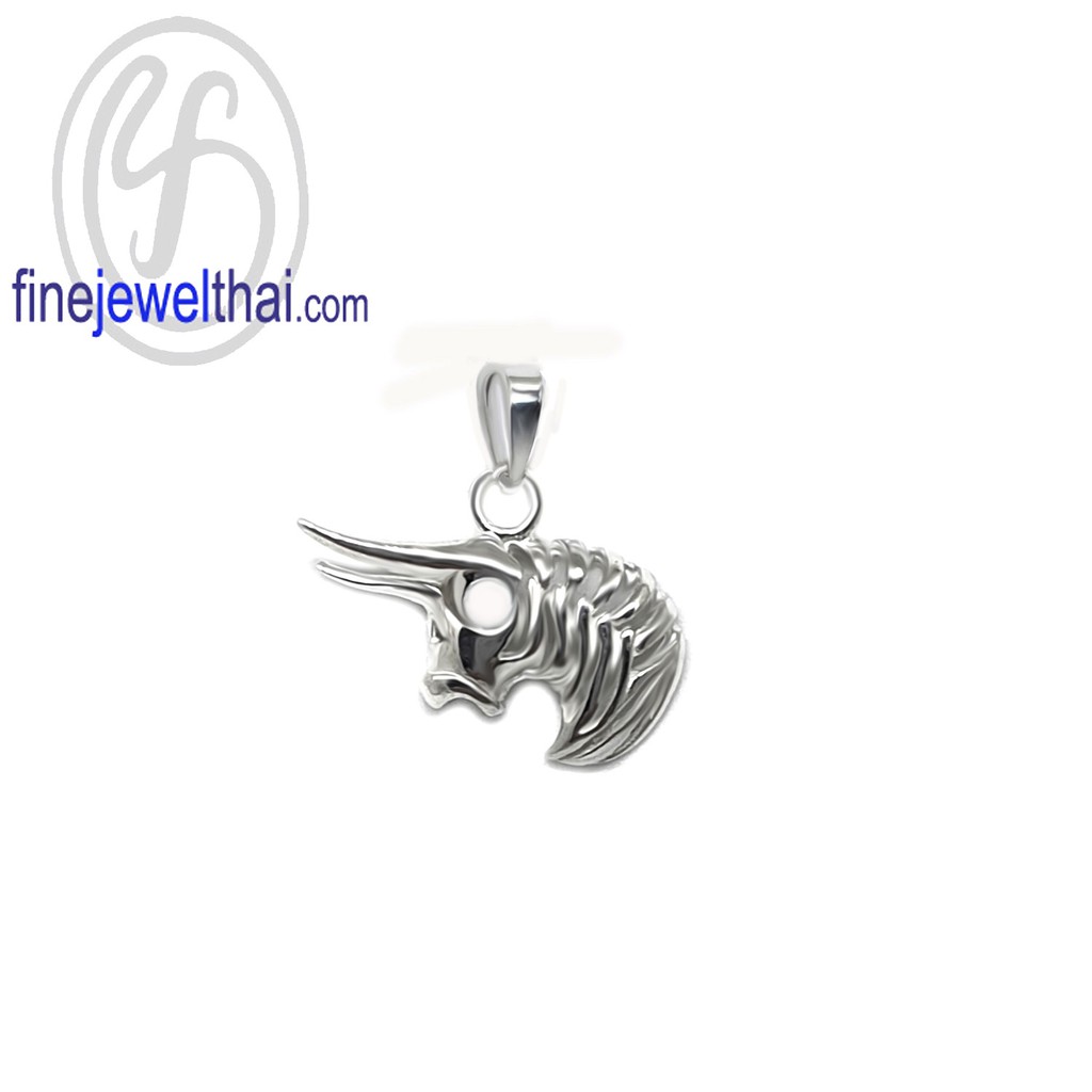 finejewelthai-จี้ราศี-ราศีพฤษภ-จี้เงินแท้-taurus-silver-pendant-p116600