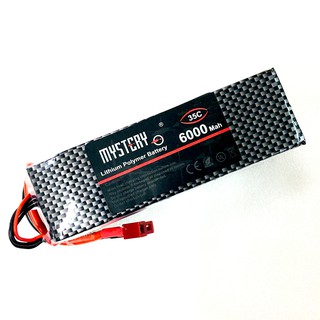 แบตเตอรี่ลิโพ Mystery 6000mAh (2เซล/3เซล)(7.4V/11.1V) 35C แบตลิโพ lipo แบต