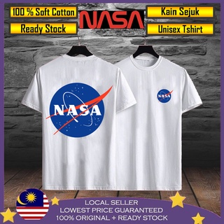 เสื้อยืดผ้าฝ้าย 100% พิมพ์ลาย NASA BAJU VIRAL LELAKI PEREMPUAN UNISEX