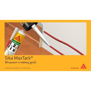 Sika MaxTack® (ซิก้า แมคแทค) กาวพลังตะปู แห้งตัวเร็ว พลังการยึดติดสูง