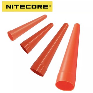 สินค้า NITECORE LED Light Diffuser สีแดงไม้กายสิทธิ์การจราจร CONE TIP เหมาะสำหรับ ไฟฉายหัว NTW25.4mm NTW32 NTW34mm NTW40mm