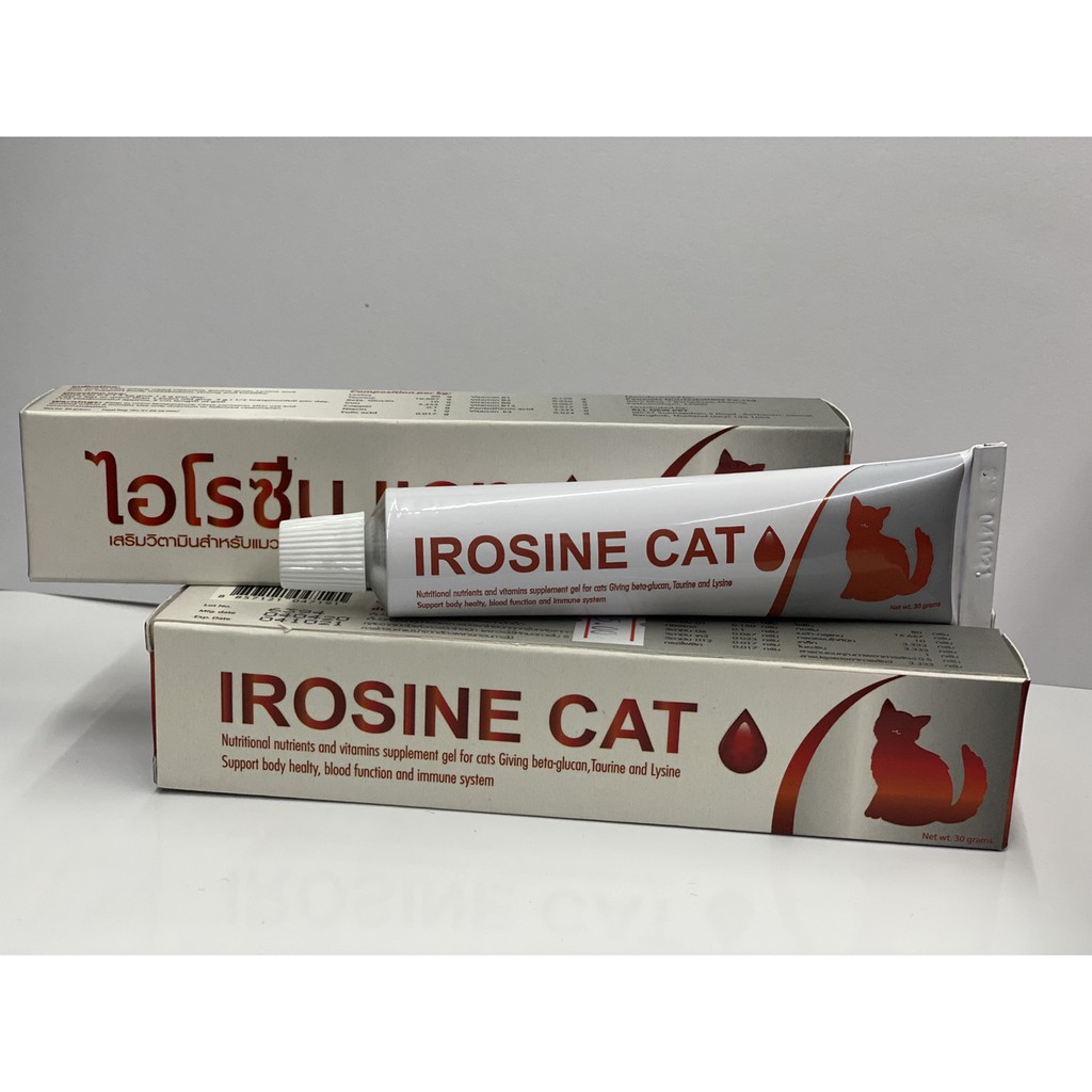 irosine-cat-อาหารเสริมบำรุงเลือด-สำหรับแมว-แบบเจล-30g