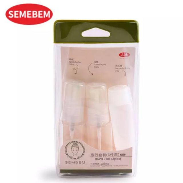 Sembem เซ็ตขวดแบ่ง และ ขวดเสปรย์ 3 ชิ้น (S0091) เหมาะกับการเดินทาง ...