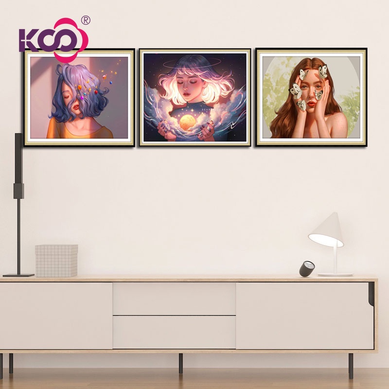 รูปภาพของKs เพชรปักครอสติช 5D DIY รูปผู้หญิง ดาว สําหรับตกแต่งบ้านลองเช็คราคา