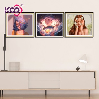 สินค้า Ks เพชรปักครอสติช 5D DIY รูปผู้หญิง ดาว สําหรับตกแต่งบ้าน