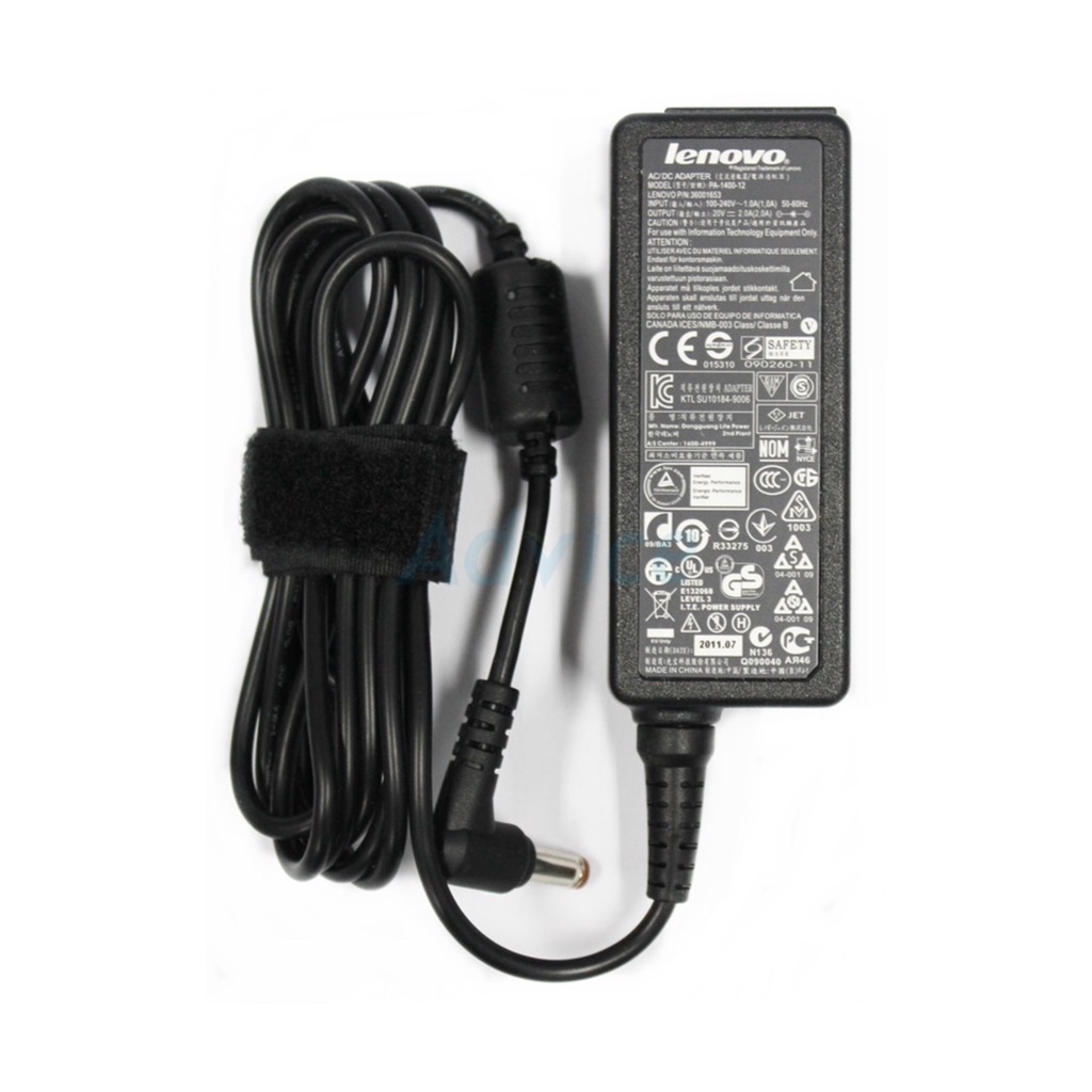 สายชาร์จโน๊ตบุ๊ค-ที่ชาร์จโน๊ตบุ๊ค-notebook-adapter-lenovo-20v-2a-40w-jack-sizes-5-5-2-5mm-รับประกัน-1-ปี