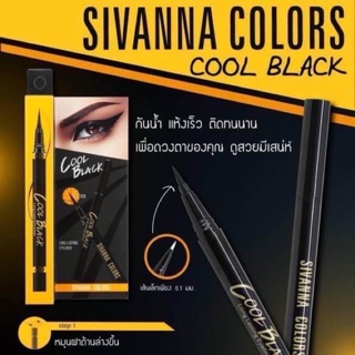 Sivanna Colors Cool Black Eyeliner HF594 อายไลเนอร์กันน้ำ แห้งเร็ว ติดทนนาน
